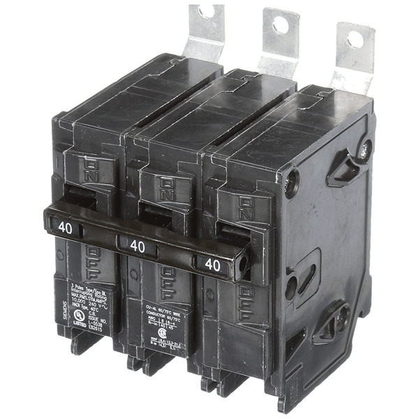 SIEMENS .PASTILLA INTERRUPTOR BL 3X40A 10KA 120/240V