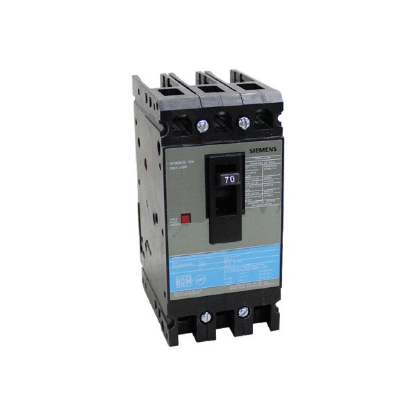 SIEMENS .INTERRUPTOR ED4 3X70A 65KA/240, 18KA/480V