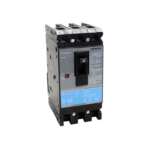 SIEMENS .INTERRUPTOR ED6 3X15A 65KA/240, 25KA/480, 18KA/600V