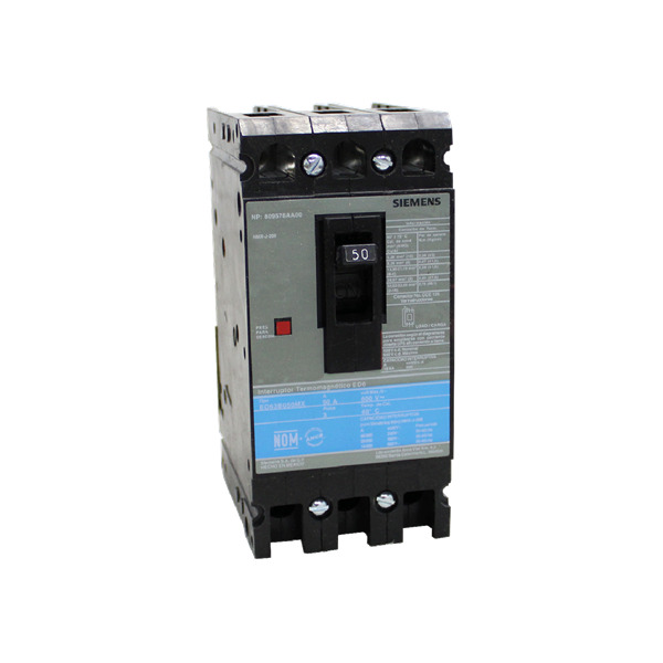 SIEMENS .INTERRUPTOR ED6 3X50A 65KA/240, 25KA/480, 18KA/600V