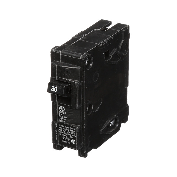 SIEMENS .PASTILLA INTERRUPTOR QP 1X30A 10KA 120/240V