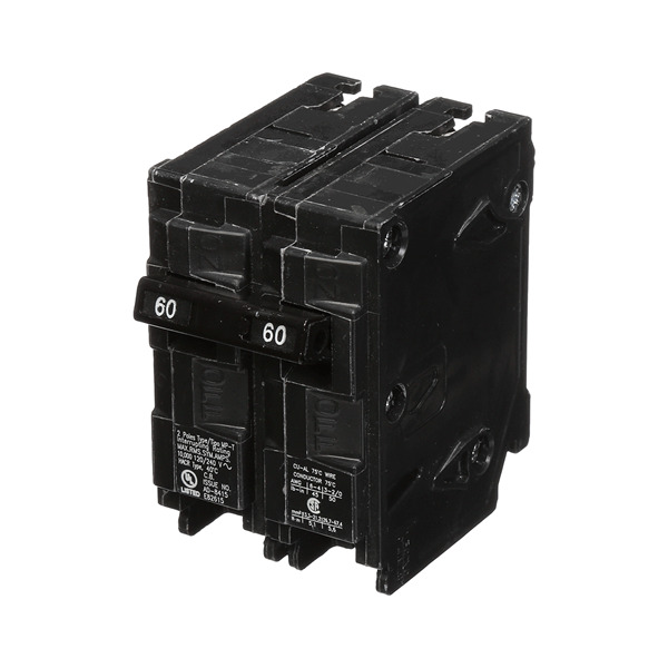 SIEMENS .PASTILLA INTERRUPTOR QP 2X60A 10KA 120/240V