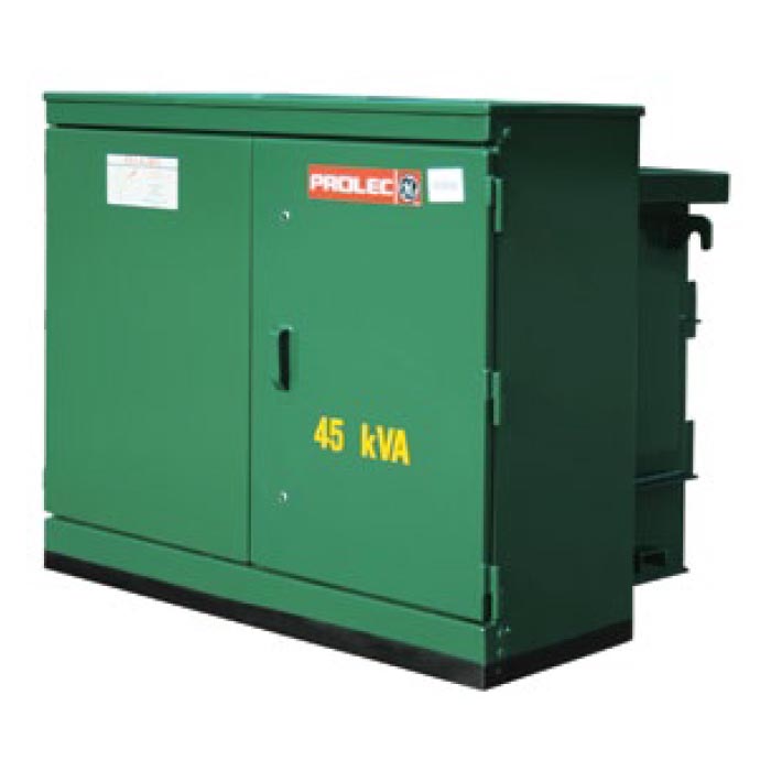 PROLEC. TRANSF PEDESTAL TRIF. 112.5KVA 23000 220Y/127V OP RADIAL CONEX. D-E CU-CU NMX-J-285
