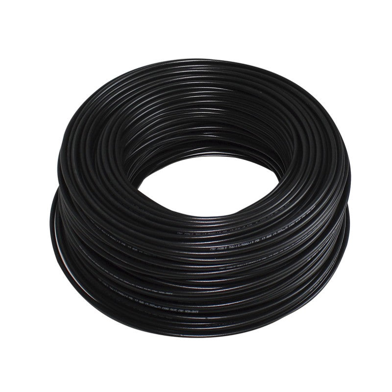 INDIANA. CABLE DE COBRE THW-LS  CAL. 8 AWG NEGRO - CARRETE 1000MTS